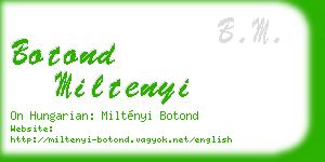 botond miltenyi business card