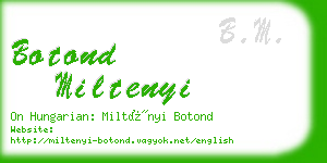 botond miltenyi business card